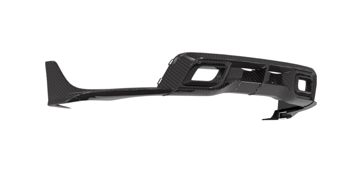 Rear Diffuser W/Integrated Exhaust Tips